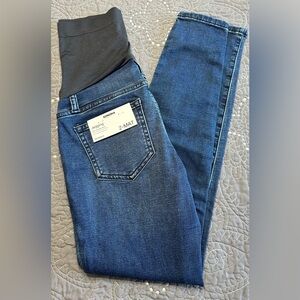 Sonoma Maternity Dark Wash Full Coverage Panel Jeggings NWT Size Mat 2